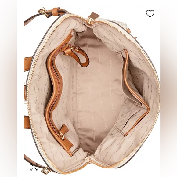 Michael Kors Rhea Zip Medium Slim Signature Logo Backpack - Picture 3 of 11